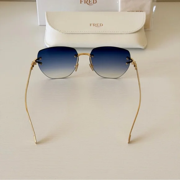 New! Fred Blue Gradient Sunglasses, FG40058U 30W, Authentic - Picture 12 of 14